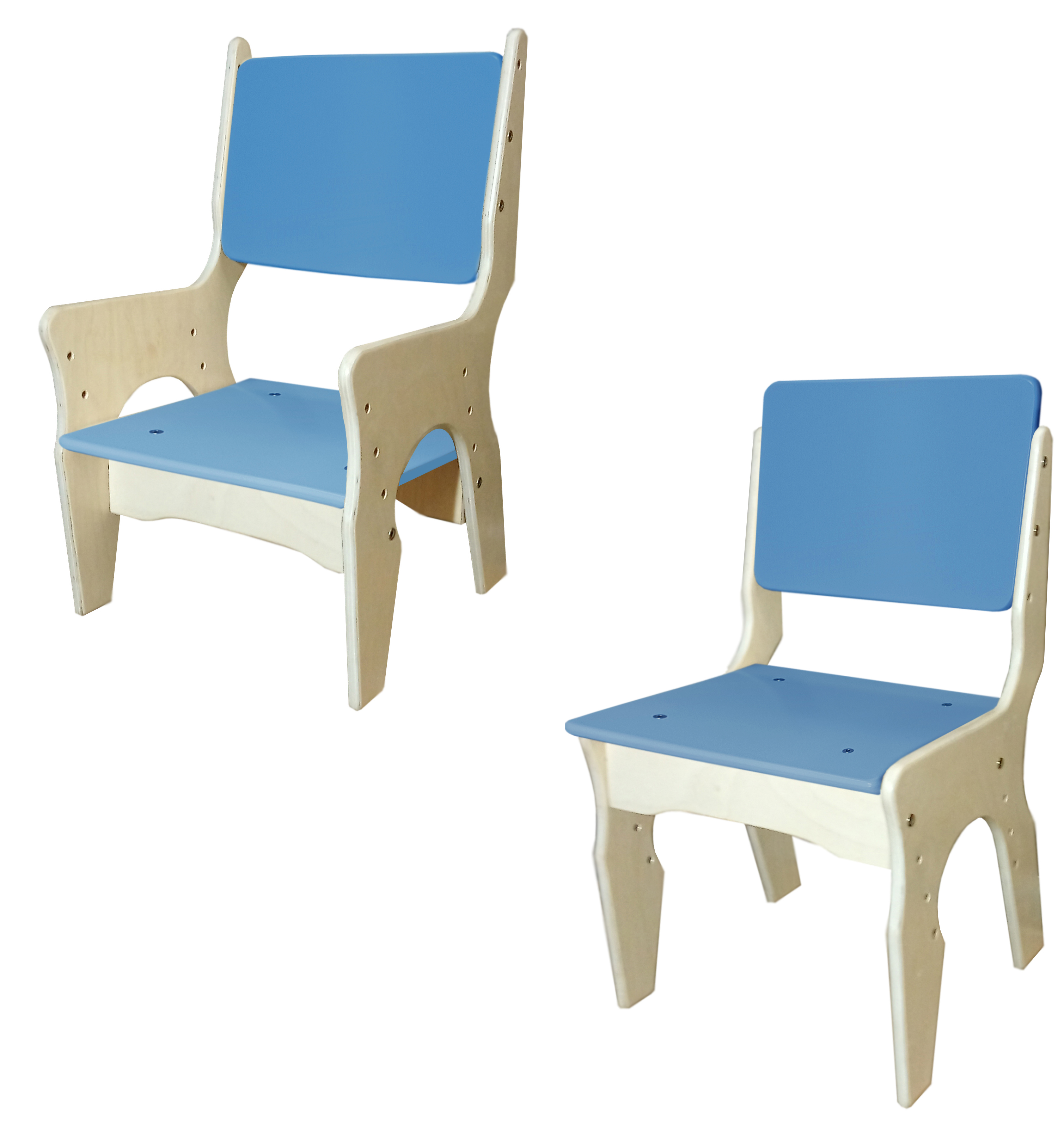 Regulējama augstuma krēsls "Betula blue"